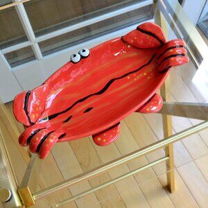 Nicole Engblom 3D Ceramic Crab Serving Platter Dish